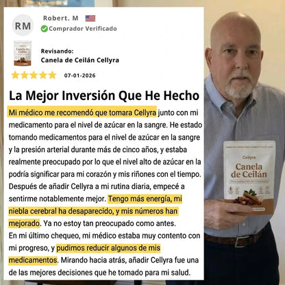 Canela de Ceilán (equivalente a 7200 mg) con aceite MCT
