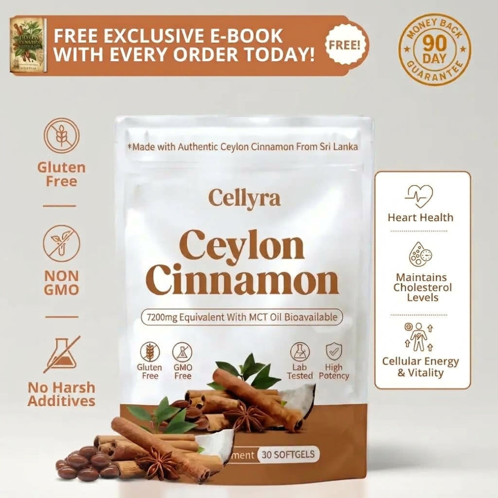 Ceylon Cinnamon 7200mg Equivalent with MCT Oil