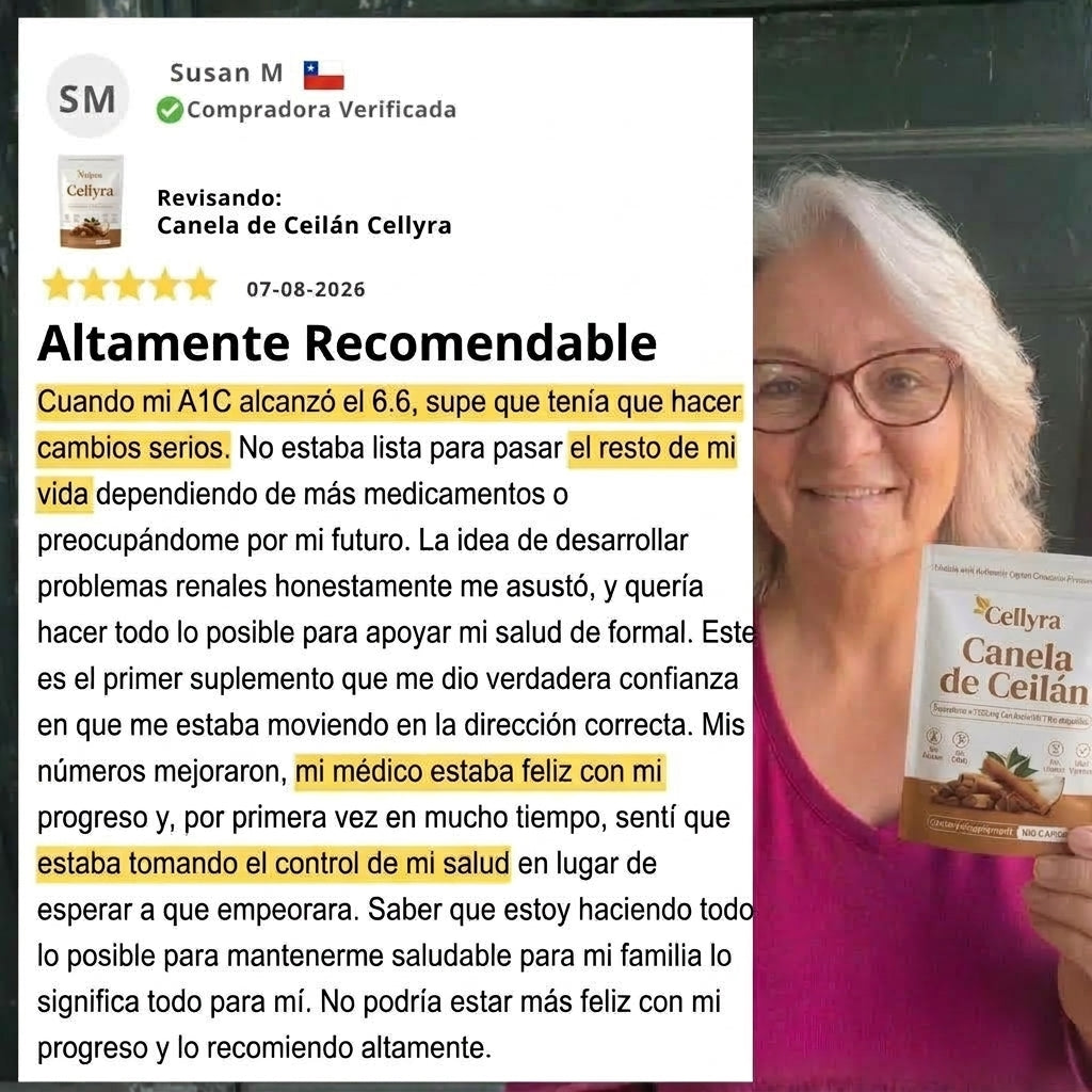 Canela de Ceilán (equivalente a 7200 mg) con aceite MCT
